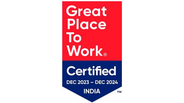 Certified Great Place to Work - India Logo